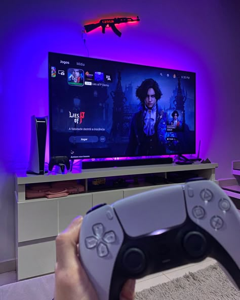 Playstation 5 Aesthetic, Playstation Setup, Ps4 Aesthetic, Playstation Aesthetic, Widgets Ipad, Playstation Room, Evan Green, Bottles Decoration Wedding, Tv Set Up