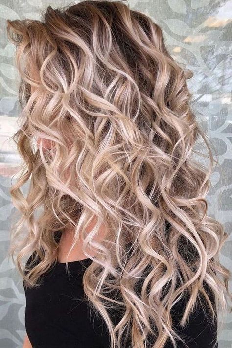 Spiral Perm, Balayage Blond, Blond Balayage, Blonde Curly Hair, Balayage Blonde, Blonde Curls, Trendy Nail, Web Images, Permed Hairstyles