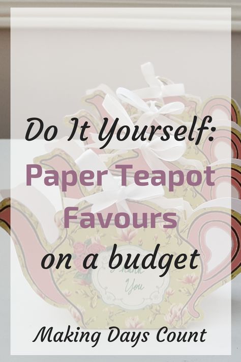 Make your own teapot favours with this DIY Project. Perfect for bridal showers, weddings, party favours, and of course, teapot parties. Tea Party Favours, Tea Party Favor Ideas, Diy Tea Party Decorations, Tea Gifts Diy, Diy Tea Party Favors, Tea Party Decorations Diy, Diy Tea Party, Cute Diy Projects, Tea Party Favors