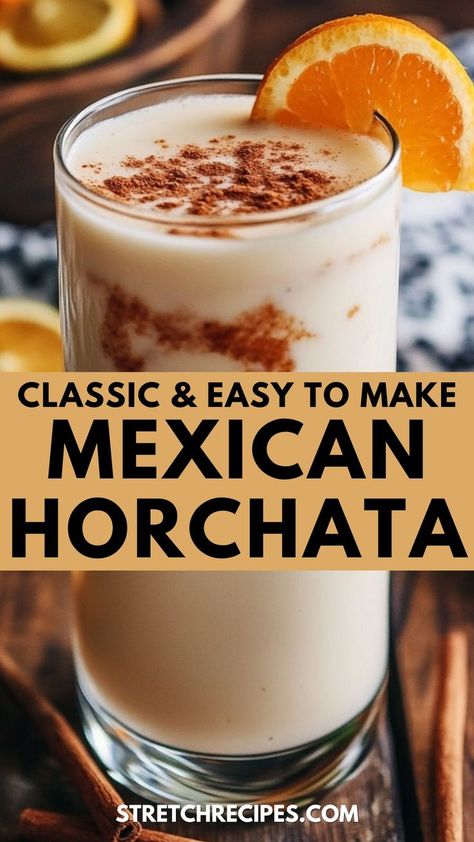 Ready to sip on Mexican horchata? Our best Mexican horchata recipe is a game-changer! It's sweet, cinnamony, and perfect for cooling down. Make it in just 15 minutes for instant refreshment. Save this Mexican horchata drink recipe now! Visit our blog for the full recipe and tips. Best Horchata Recipe, Easy Horchata Recipe Simple, Home Made Horchata, Mexican Milk Drink, Horchata Liquor Cocktail Recipes, Horchata Cocktail Recipe, How To Make Horchata Easy, Authentic Horchata Recipe, Diy Horchata Recipes