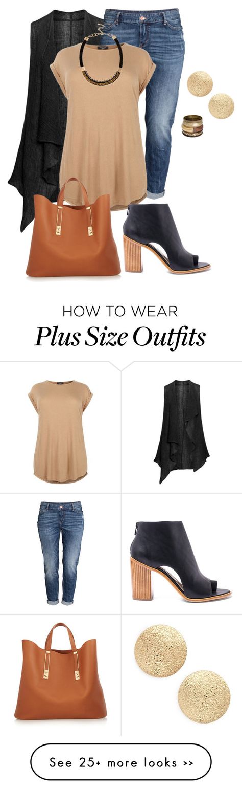 "plus size fall chic" by kristie-payne on Polyvore featuring Isolde Roth, H&M, Loeffler Randall, Nordstrom, River Island and Sophie Hulme Outfits With Boots Ankle, Summer To Fall Outfits, Outfits With Boots, Fall Chic, Look Plus Size, Practice Outfits, Sleeveless Outfit, Outfits Polyvore, Summer To Fall