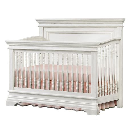 Little Dreamer Olivia 4 in 1 Convertible Crib in Brushed White | Nebraska Furniture Mart Musical Room, Baby Bedroom Furniture, Room Baby Boy, Cribs Baby, Nursery Furniture Collections, Nursery Sets, Furniture For Kids, Baby Boy And Girl, Babies Nursery