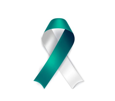 Survivor Tattoo, Teal Ribbon, Sweet Tattoos, Health Signs, Baking Cookies, Health Knowledge, Awareness Ribbons, White Ribbon, Transparent Background