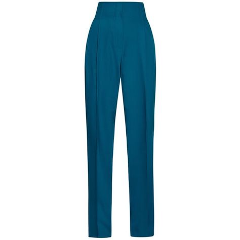 Sportmax Vezzo trousers (24.255 RUB) ❤ liked on Polyvore featuring pants, mid blue, blue pants, pleated pants, pleated trousers, tailored pants and teal pants Teal Trousers, Teal Pants, Blue Trousers, Pleated Trousers, Pants Blue, Pleated Pants, Tailored Pants, Blue Pants, Women Trends