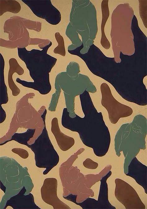 Camouflage people print Camouflage Graphic Design, Camouflage Pattern Design, Military Pattern, Camo Wallpaper, Conversational Prints, Camo Patterns, Camo Designs, Camouflage Patterns, Camouflage Print