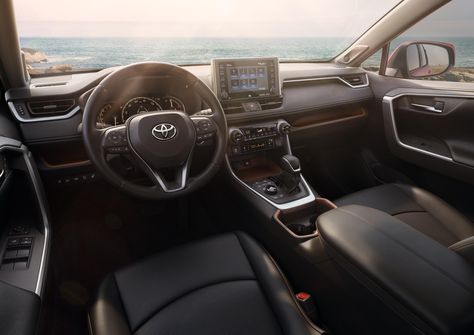 2019 Toyota RAV4 is the NY Auto Show's biggest debut - Roadshow Toyota Rav4 Interior, Rav4 Interior, 2019 Rav4, 2019 Toyota Rav4, Toyota Tacoma 4x4, Toyota Dealership, Toyota Rav4 Hybrid, Toyota Starlet, Rav4 Hybrid