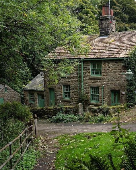 Village In The Woods, Wood Moodboard, Woodland Village, English Woodland, Cosy Places, Peak District England, Fantasy Woodland, British Village, Rural England