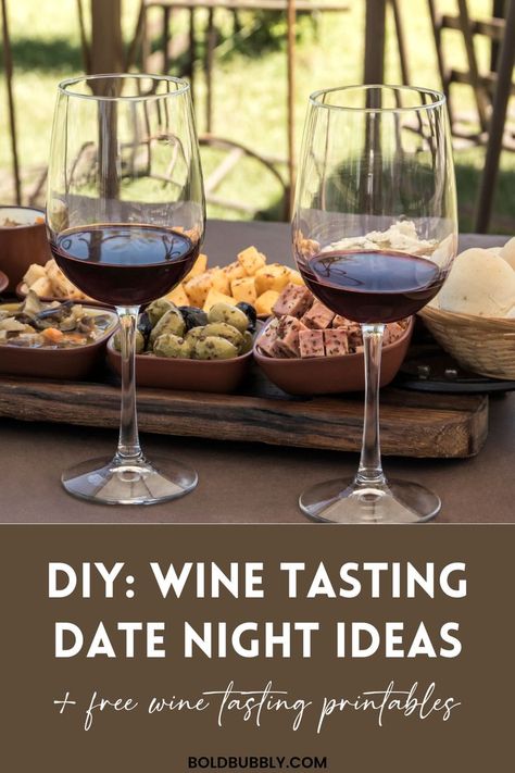 wine tasting date night Wine Tasting Printables, Wine Tasting Date, Diy Wine Tasting, Home Wine Tasting, Wine Tasting At Home, Romantic Date Night At Home, Date Night Ideas At Home Romantic, Date Night Ideas For Married Couples, Date Night At Home