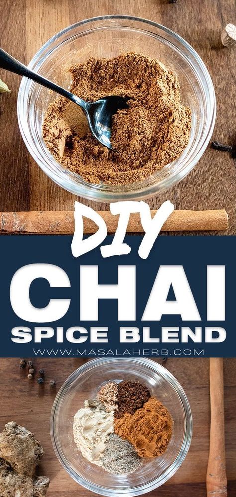 Chai Spice Recipe, Chai Spice Blend, Chai Spice Mix, Masala Chai Tea, Chai Tea Recipe, Indian Recipes Authentic, Spice Blends Recipes, Spice Mix Recipes, Masala Spice