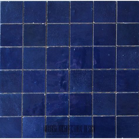 Navy Blue Moroccan Tile Moroccan Pool Tile, Bathroom Tile Texture, Blue Zellige Tile, Square Tile Bathroom, Moroccan Pool, Moroccan Tile Bathroom, Blue Floor Tile, Blue Tile Floor, Dark Blue Tile