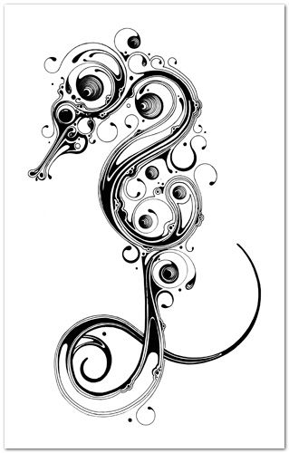 Si Scott Seahorse Si Scott, Seahorse Tattoo, New Tattoo Designs, Quilled Creations, Sea Horse, Skin Art, Pics Art, A Sea, Cute Tattoos