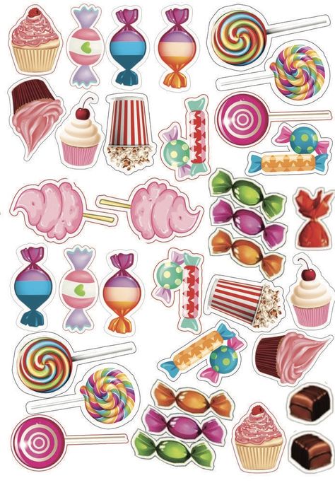 Candyland Themed Cupcakes, Candyland Decorations Printable, Candy Land Topper Printable, Candyland Cupcake Toppers Printable, Two Sweet Party 2nd Birthday Cake Pops, Candy Theme Cake Topper, Candy Cake Topper Printable, Candy Land Cake Topper Printable, Candyland Cake Topper Printable