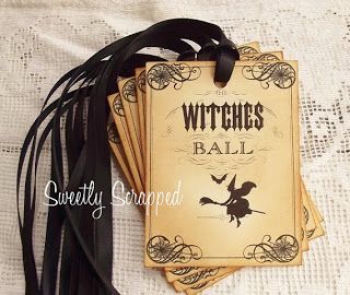 Tag Packaging, Witches Ball, Halloween Tea Party, Halloween Ball, Halloween Labels, Tag Ideas, Ball Party, Halloween Bash, Halloween Witches