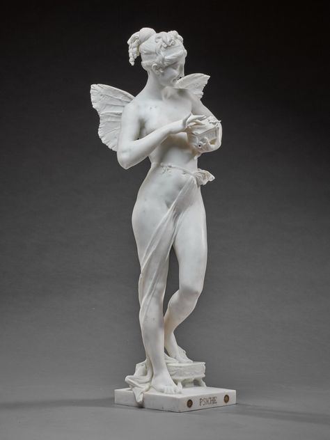 Psyche | 19th and 20th Century Sculpture2020 | Sotheby's Psyche Statue, Antonio Canova, 20 Century, Italian Art, Online Images, Global Art, Sculptures & Statues, Butterfly Wings, Art Market