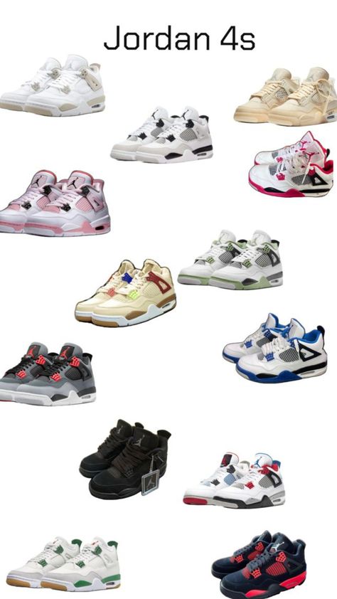 Jordans Names, Nike Shoes Women Fashion, Pretty Sneakers, Nike Fashion Shoes, Preppy Shoes, Pretty Shoes Sneakers, Jordan 4s, Jordan Shoes Retro