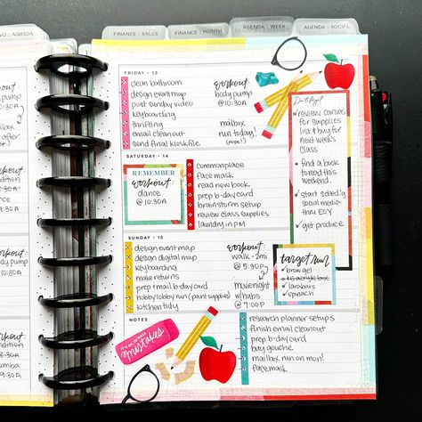 AFTER THE PEN 😀✏️📚🍎📒 Agenda Planner - Horizontal Layout Best School Year theme Stickers: @the_happy_planner Washi: @amazon Layout: @the_happy_planner #happyplannerafterthepen #afterthepen #horizontalplannerlayout #horizontalplanner #happyplannerhorizontal #happyplanner #thehappyplanner #plannercommunity #happyplannerstickers #happyplannerclassic #teamhorizontal #hphorizontal #showmeyourplanner #planner #creativeplanning #decorativeplanning #decorativeplanner #planneraddict #plannerlove #pl... Horizontal Planner Layout, Planner Layout Ideas, Planner Horizontal Layout, School Year Themes, Horizontal Planner, Fall Planner, Bookkeeping Business, Happy Planner Layout, Happy Planner Stickers