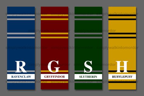 Harry Potter House Banners, Harry Potter House Colors, Hogwarts House Colors, Harry Potter Colors, Harry Potter Bookmark, Harry Potter Crochet, Slytherin And Hufflepuff, Harry Potter Hogwarts Houses, Anniversaire Harry Potter