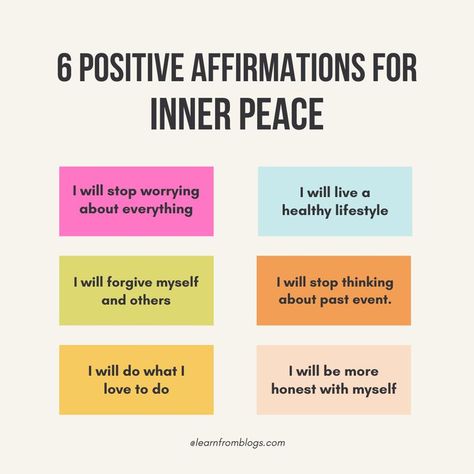 Type "Yes" to Affirm. 6 Positive Affirmations for Inner Peace I will live a healthy lifestyle. I will be more honest with myself. I will stop worrying about everything. I will forgive myself and others. I will do what I love to do. I will stop thinking about past events. . . #affirmations #positivevibes #positivity #positive #innerpeace #peace #peaceofmind #affirmationpositive #affirmationoftheday What I Love About Myself, Forgive Myself, Start A New Life, Live A Healthy Lifestyle, Positive Mantras, Life Before You, Emotionally Drained, Affirmation Of The Day, Unrealistic Expectations