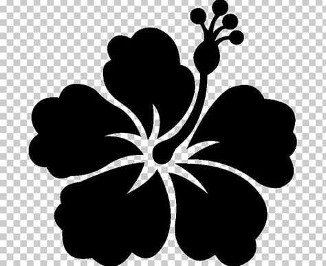 Flower Stencil Wall, Flower Wall Stencil, Flowers Decal, Hibiscus Leaves, Stencils Patterns, Stencil Wall, Sticker Png, Flower Stencil, Tree Silhouette