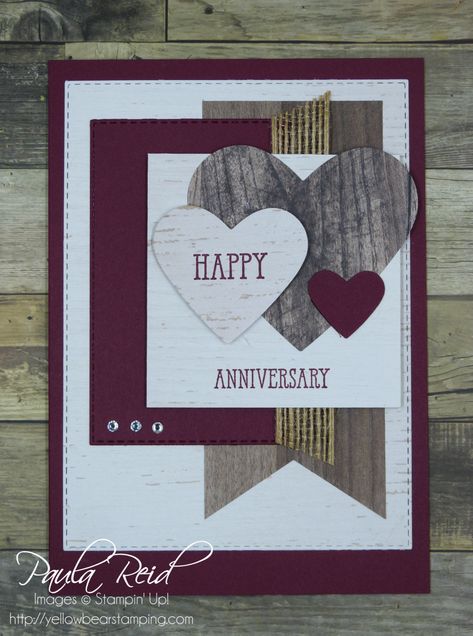 60th Wedding Anniversary – Yellow Bear Stamping Stamping Up Anniversary Card Ideas, Happy Anniversary Handmade Cards, Easy Anniversary Cards, Anniversary Cards Handmade For Husband, Stampin Up Anniversary Cards For Husband, Happy Anniversary Card Ideas, Anniversary Card Ideas Handmade, Anniversary Cards Handmade Diy, Stampin Up Anniversary Cards