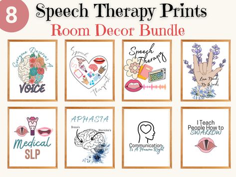 Therapy Classroom Decor, Speech Therapy Classroom, Speech Therapy Room Decor, Therapy Room Decor, Therapy Printables, Therapy Classroom, Speech Therapy Posters, Medical Slp, Speech Therapy Room