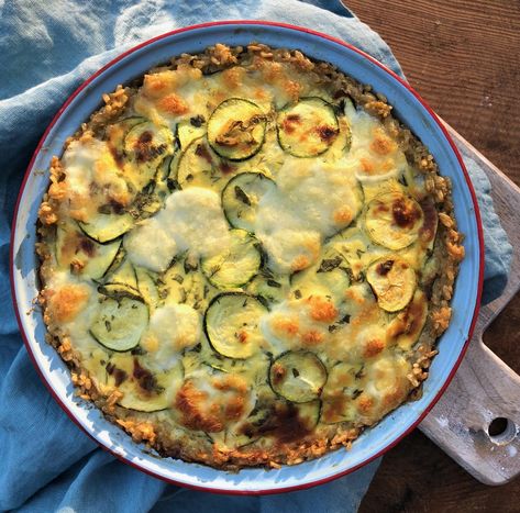 ZUCCHINI RICE-CRUST PIE  — Torello Farm Rice And Zucchini, Rice Pie, Rice Crust, Zucchini Rice, Zucchini Pie, Savory Rice, Vegetarian Cookbook, Hand Pies, Kitchen Color