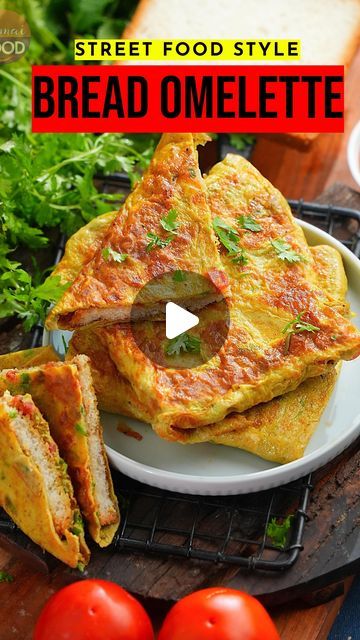 Omlet Recipes Easy, Omelette Bread, Tomato Omelette Recipe, Omelette Ingredients, Bread Omelette Recipe, Quick Easy Bread, Bread Omelette, Omlet Recipes, Best Bread