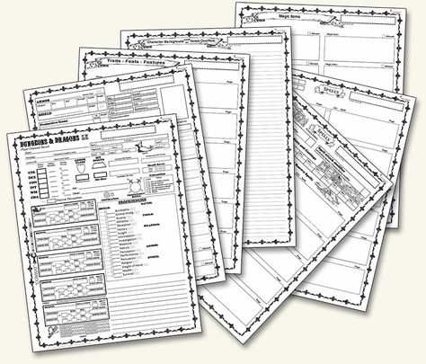 7 Page Character Sheet Download your free copy here. I cleaned up my 5th edition Dungeons and Dragons auto-fill Character Sheet and added some pages. I received comments that there wasn’t eno… Dungeons And Dragons Free Printable, How To Fill Out A Dnd Character Sheet, Free Dnd Character Sheet, Dnd Character Sheet Printable Free, Dnd Printables Free, Dnd Session Notes, Dnd Bujo, Dnd Character Sheet Template Free, Dnd Character Sheet Printable