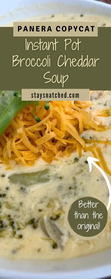 Broccoli Cheese Soup Panera, Broccoli Cheddar Cheese Soup, Instant Pot Broccoli Cheddar Soup, Instant Pot Broccoli, Cheddar Soup Recipe, Broccoli Cheddar Soup Recipe, Instant Pot Pasta Recipe, Broccoli Cheese Soup Recipes, Broccoli Soup Recipes