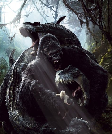 Kota New York, King Kong 2005, King Kong Skull Island, King Kong Art, King Kong Vs Godzilla, Image King, Legendary Pictures, Peter Jackson, Adrien Brody