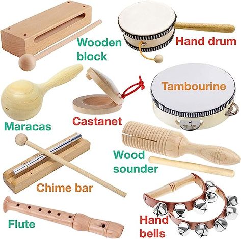 Music is so important- using instruments to express emotions! Baby Instruments, Musical Instruments For Toddlers, Wooden Musical Instruments, Baby Musical Toys, Toy Instruments, Kids Musical Instruments, Diy Instruments, Toy Musical Instruments, Hand Drum