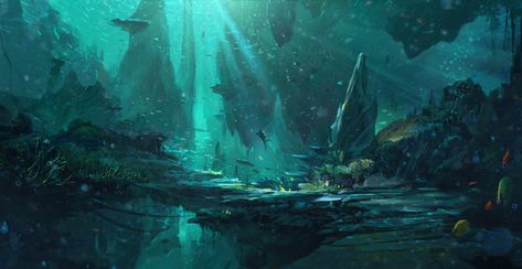 Fairies Movie, Lost City Of Atlantis, Sunken City, Underwater City, Sea Of Thieves, Fantasy Concept, Environment Art, World Of Fantasy, Fantasy Setting