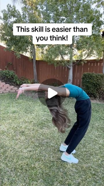 3 Person Acro Stunts Easy, Gymnastics Poses For Beginners, How To Do A Tick Tock Gymnastics, What To Wear To Tumbling Practice, Level One Gymnastics Skills, How To Fall Into A Backbend, How To Backbend, Back Bend Tutorial, How To Stand Up From A Backbend