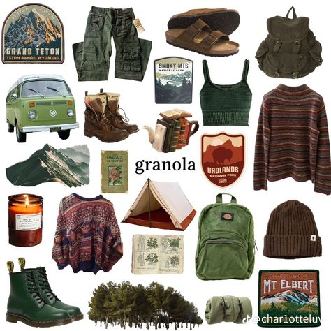 Outdoorsy Outfits, Granola Girl Outfits, Granola Outfits, Granola Style, Granola Girl Aesthetic, Hiking Outfit Women, Earthy Outfits, Estilo Hippie, Camping Outfits