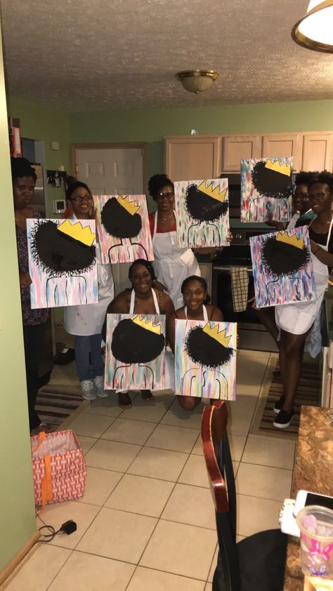 Trap N Paint Party Ideas, Paint Party Ideas, Wine Paint Party, Canvas Party, Painting Birthday Party, Ladies Group, Fun List, Nana Birthday, 42nd Birthday