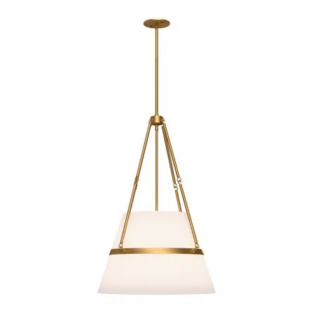 Alora Lighting Oliver 1 - Light Single Geometric Pendant | Perigold Gold Kitchen Pendant Lights, Modern Farmhouse Pendant Lighting, Transitional Lighting Fixtures, Modern Farmhouse Lighting, Gold Pendant Lighting, Kitchen Island Linear Pendant, Entryway Lighting, Large Pendant Lighting, Island Pendant Lights