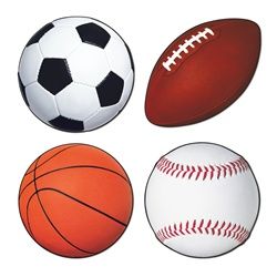 Free+Printable+Sports+Cutouts Sports Day Decoration Ideas School, Sports Day Decoration, Kids Sports Crafts, Kitty Clipart, Slogan Ideas, Sports Bedding, Printable Sports, Sports Ideas, Basketball Tricks