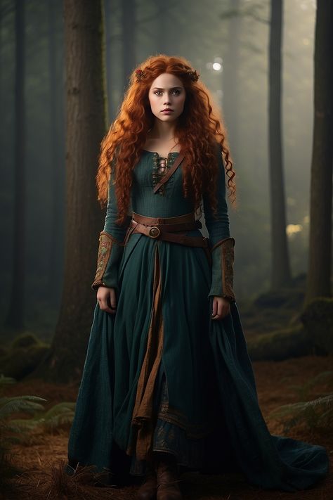 Merida dressed in the aesthetic of Susan Pevensie full 0 Brave Merida Costume, Merida Aesthetic Outfit, Medieval Inspired Outfits, Merida Aesthetic, Merida Outfit, Merida Costume, Merida Cosplay, Merida Dress, Susan Pevensie