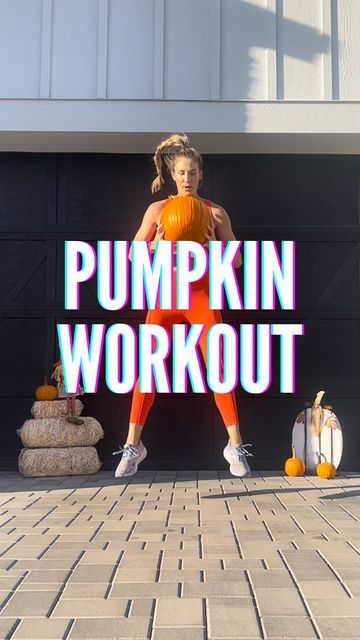 Danielle Pascente-Hall on Instagram: "Wait till the end 🤣🤣 The legs never stop movin I tell ya!!! I blame myself sometimes for doing hiit workouts my entire pregnancy. Who’s readyyyyy for my ANNUAL BASIC B PUMPKIN WORKOUT?! 🔥🎃 Cool, cause I’m still gonna do this when I’m 50 years old….so I don’t care how cheese ball you think it is mmmmkay?!! Don’t underestimate this shit cause it’s tough and you can do it with a dumbbell too! •• Tag a friend(s), save it, share it, and have fun. That’s what Pumpkin Workout, Blame Myself, Halloween Workout, Squat Press, Plank Jacks, Hiit Workouts, Total Body Workout, Cheese Ball, Till The End