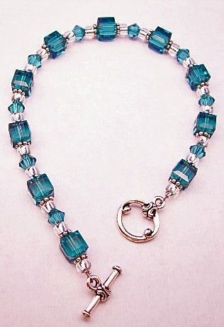 Teal Bracelet, Homemade Jewelry, A Bracelet, Bead Jewellery, Hand Made Jewelry, Jewelry Patterns, Jewelry Creation, Jewelry Projects, Jewelry Tutorials