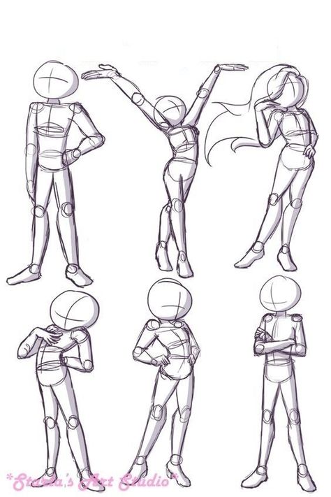 Neutral Pose Reference Drawing, How To Draw Cartoon Bodies, Cartoon Anatomy Poses, Cartoon Poses, Posture Drawing, Human Pose, Sketching People, Ako Kresliť, Drawing Body Poses