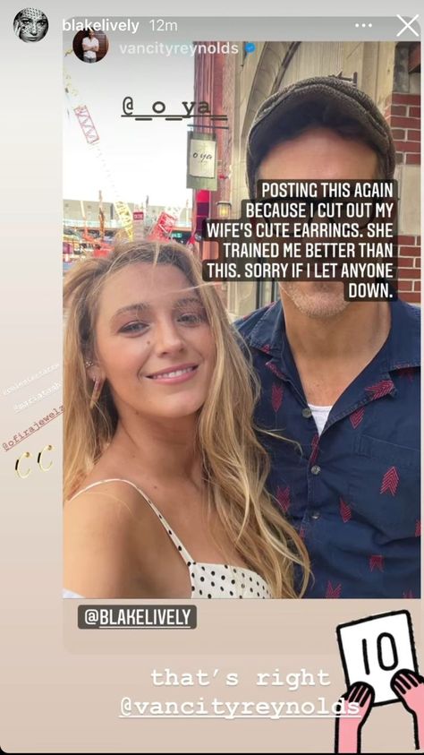 Blake Lively and Ryan Reynolds Shared a Rare Look at a Summer Date Ryan Reynolds Funny, Blake Reynolds, Ryan Reynolds And Blake Lively, Blake Lively And Ryan Reynolds, Blake Lively Ryan Reynolds, Blake And Ryan, Eric Garner, Summer Dates, Ryan Reynolds