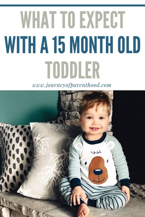 What to expect with a 15 month old toddler - child developmental milestones during the second year of life. Walking, talking, and other things a toddler should be doing! #whattoexpect #toddler #development #milestones #15months #childdevelopment #toddlermom #toddlerboy #secondyear 15 Month Milestones, 15 Month Old Schedule, 15 Month Old Milestones, 15 Month Old Activities, Milestone Chart, Baby Development Activities, Toddler Parenting, Development Milestones, Toddler Schedule