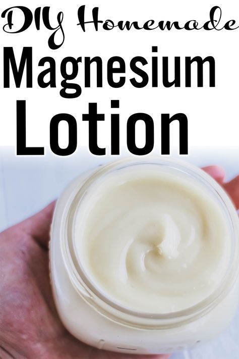 Magnesium Cream, Magnesium Lotion, Lotion Recipe, Diy Lotion, Magnesium Deficiency, Homemade Lotion, Body Butters, Homemade Remedies, Diy Health