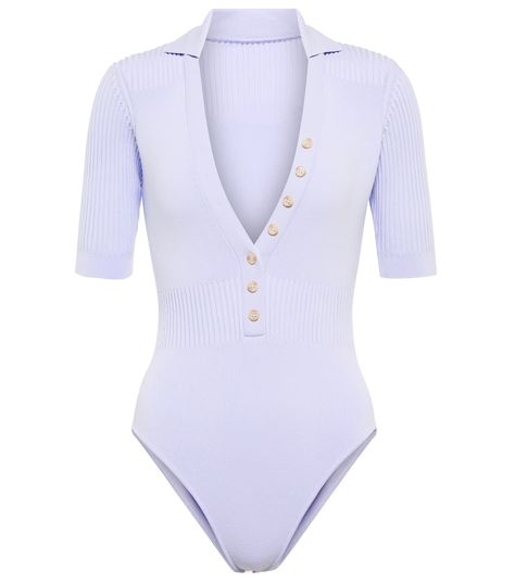 Polo Bodysuit, Bodysuit White, Body Suits, Body Outfit, Polo Style, Mother Of Pearl Buttons, Top Collection, Hosiery, Mother Of Pearl