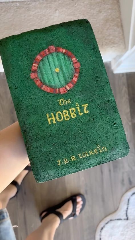 Melani Alberts | Which book should I make next? Aka turning a @homedepot⁠ brick paver into The Hobbit. #brickpaverbook @thehobbitmovie | Instagram Book Bricks Garden, Book Pavers, Brick Books Garden, Farmstand Recipes, Brick Library, Backyard Woods, Book Bricks, Brick Book, Painting Bricks