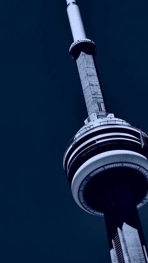 Look up with this incredible shot of Torontos CN tower, stylized with blur monochromatic editing, this is a prime example of street photography and a great print for dorm rooms Toronto Tower, Reflective Symmetry, Toronto Aesthetic, Monochromatic Photography, Monochromatic Aesthetic, Toronto Photography, Cloud Stickers, Minimal Architecture, Urban Aesthetic