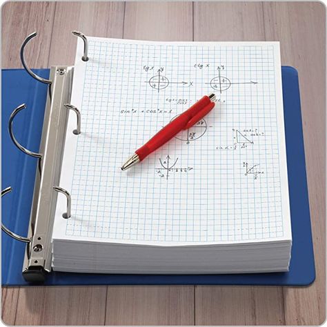 Binder Paper, Loose Leaf Binder, Loose Leaf Paper, Ring Binders, Pocket Folders, Shoulder Bags For School, Ruled Paper, Trigonometry, Math Geometry