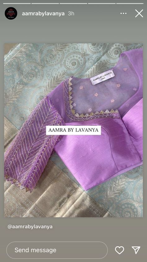 Best Blouse Designs, Saree Blouse Neck Designs, New Saree Blouse Designs, Fashionable Saree Blouse Designs, Lavender Blouse, Cutwork Blouse Designs, New Blouse Designs, Blouse Designs Indian, Simple Blouse Designs