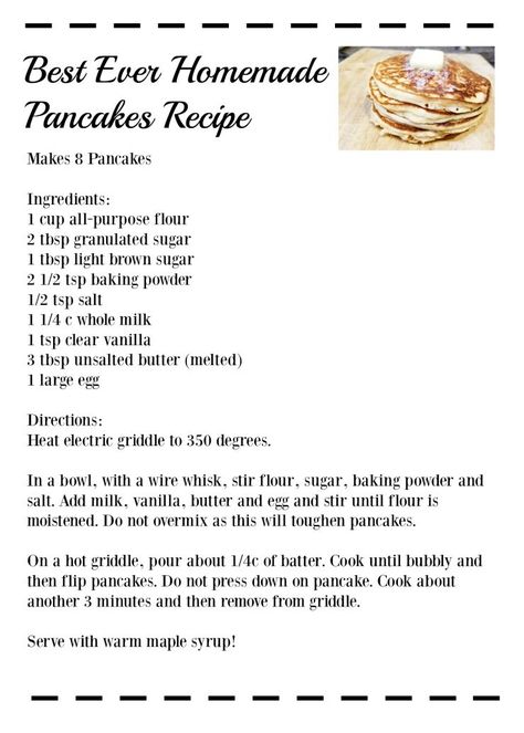 Best ever homemade pancakes recipe!! Make these amazing from-scratch pancakes for your family!! Homemade Pancakes Recipe, Scratch Pancakes, Best Homemade Pancakes, Easy Homemade Pancakes, Homemade Pancake Recipe, Best Pancake Recipe, Pancakes From Scratch, Pancake Recipe Easy, Homemade Pancakes